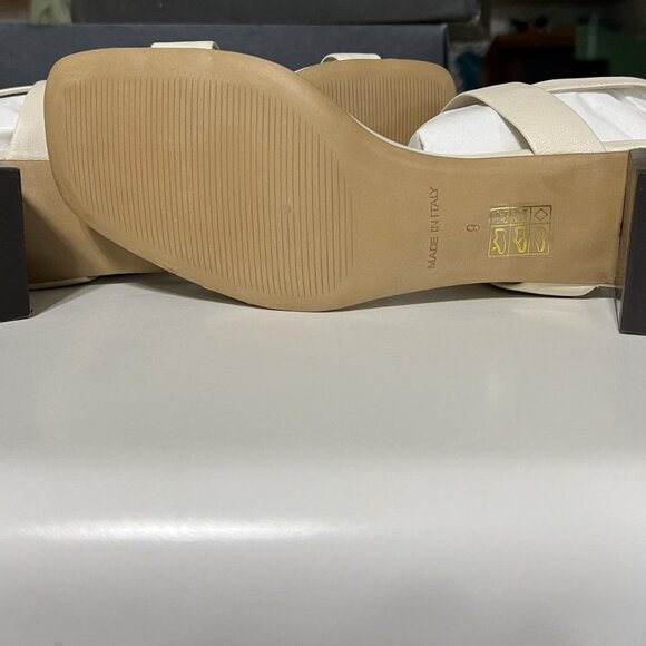 New Everlane Leather Double Strap Block Heel Sandal Size 9 - Picture 4 of 5